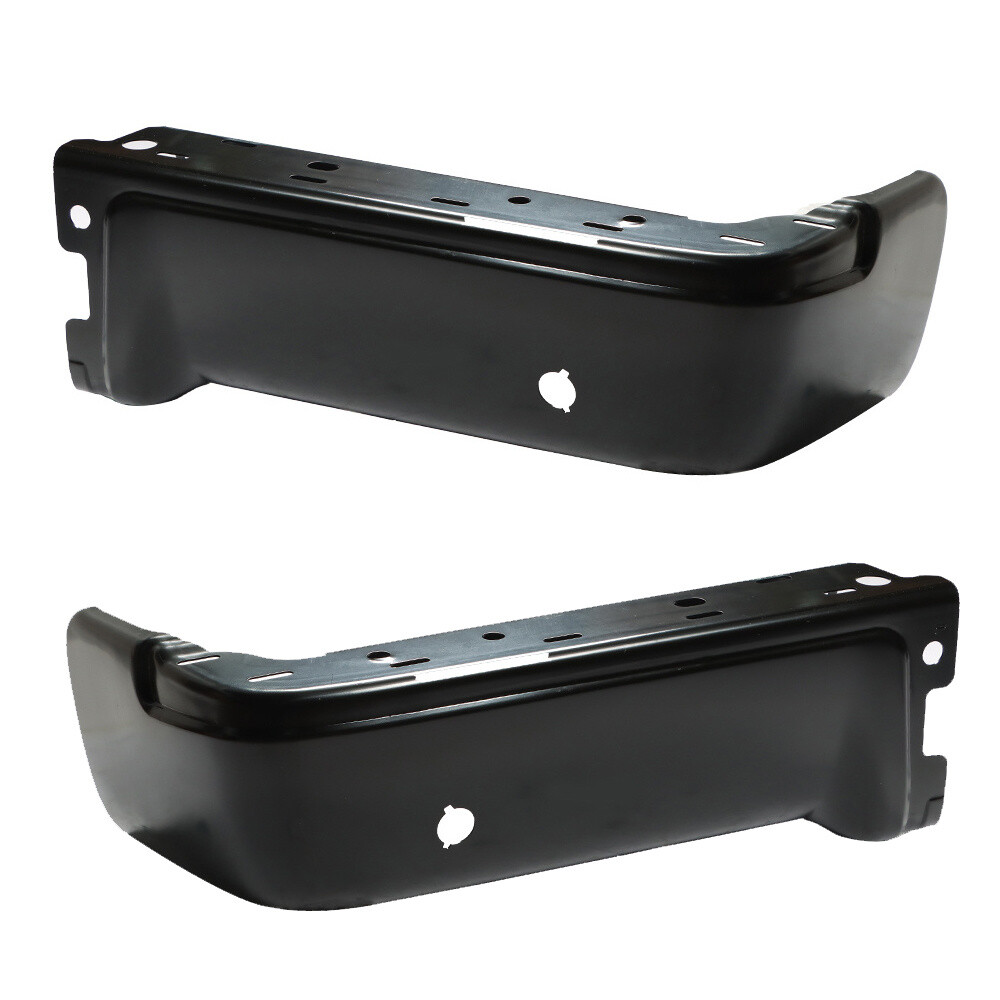Labwork Pair Steel Rear Bumper Ends For 2009-2014 Ford F150 Primered Blk (LH RH)