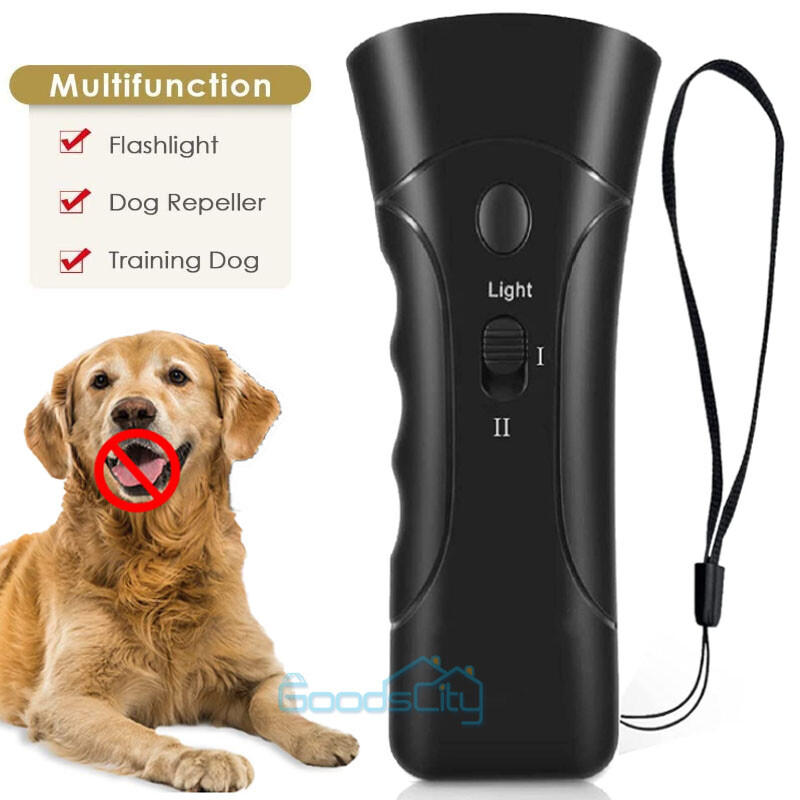 Repelente De Perros De Mano Ultrasonido Ahuyentador Antiladridos Entrenador