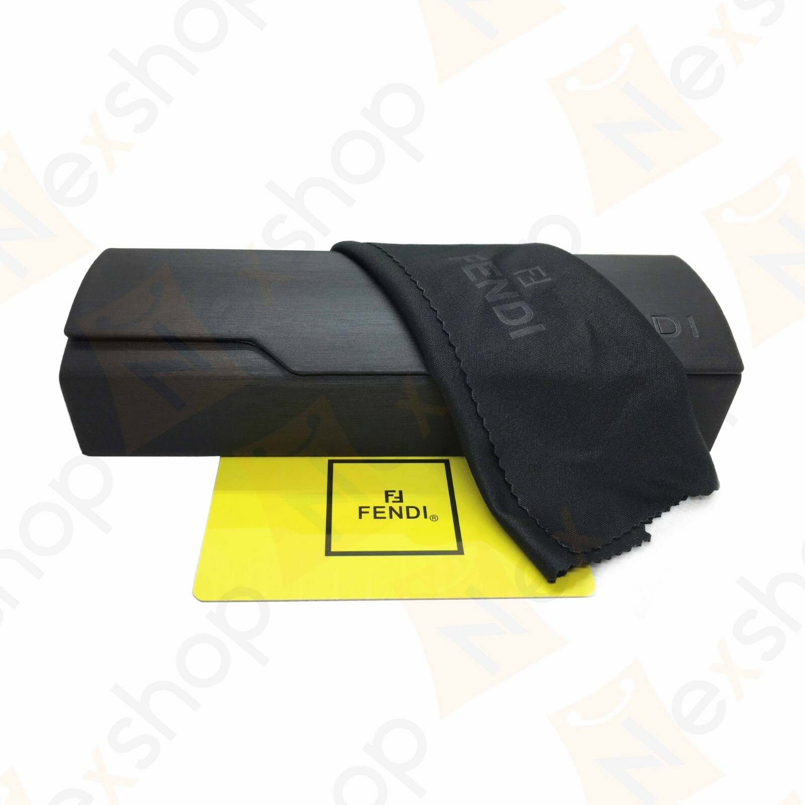 Fendi Eyeglasses Optical Small Microfiber Hard Case w/ Cleaning Cloth & Giftbox
