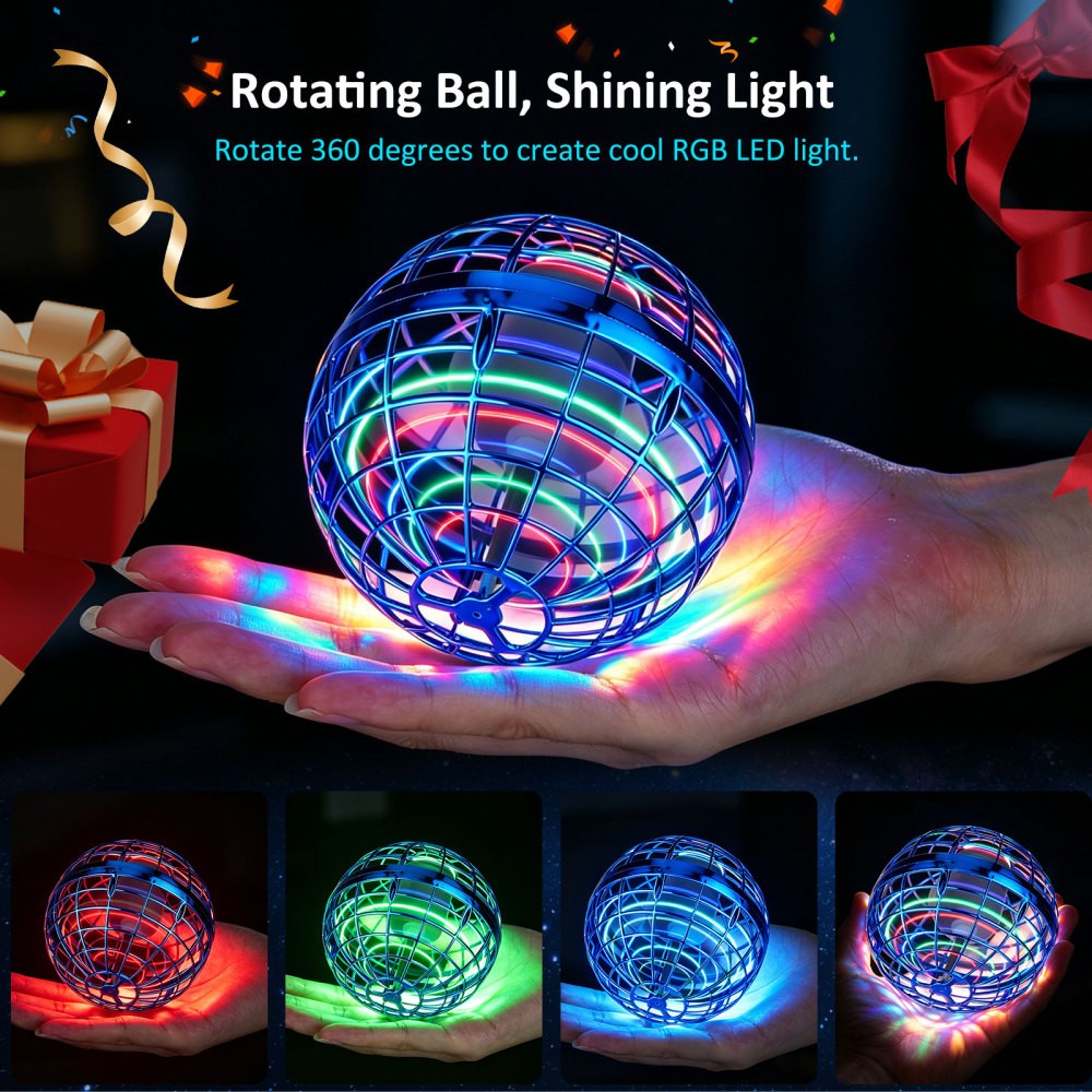 Flying Orb Spinning Ball Fly Nebula Spinner Toys Soaring Hover UFO Mini Drone