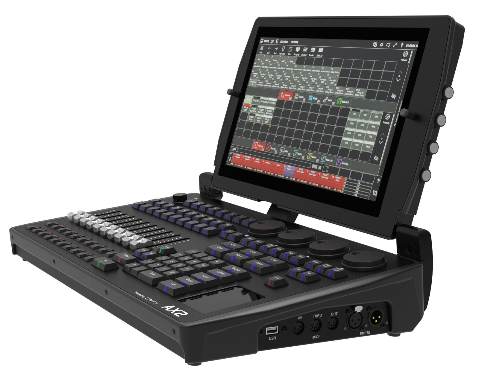 American DJ AX2 Lighting Controller Powered by ONYX Obsidian Control Systems ADJ