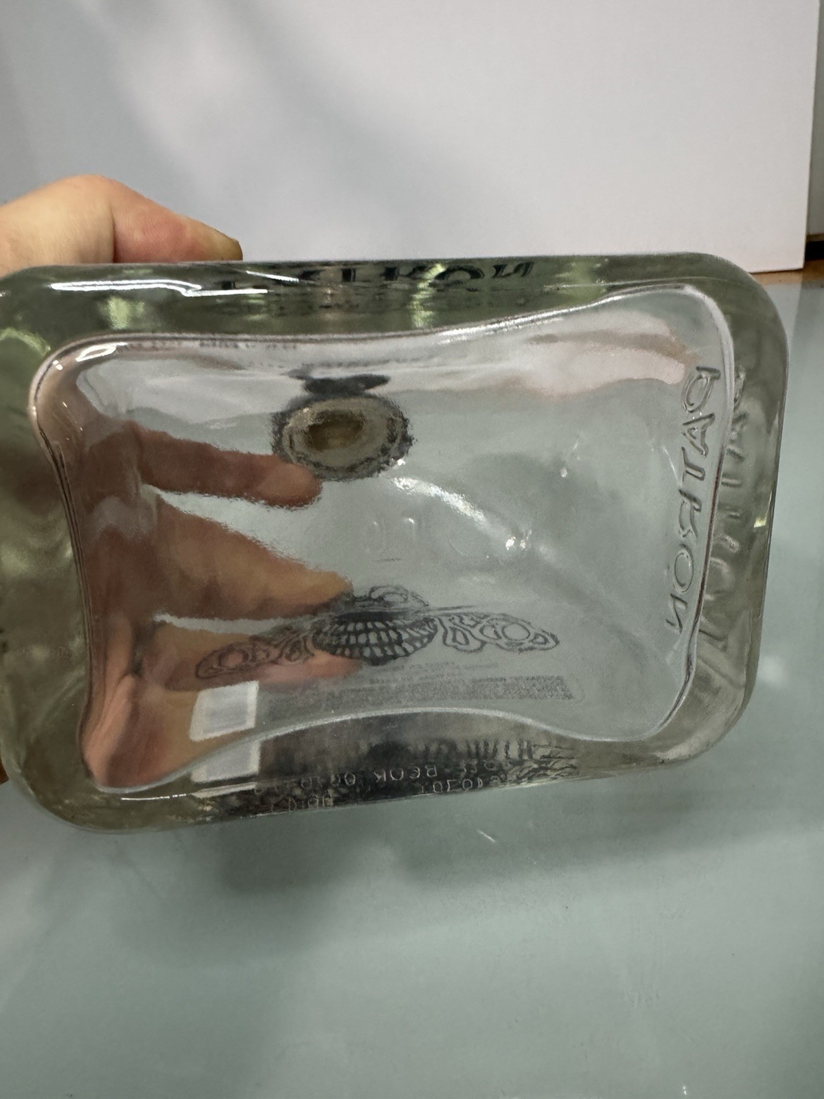 ROCA PATRON Silver Tequila 750ml "EMPTY" Bottle w/Cork & Medallion