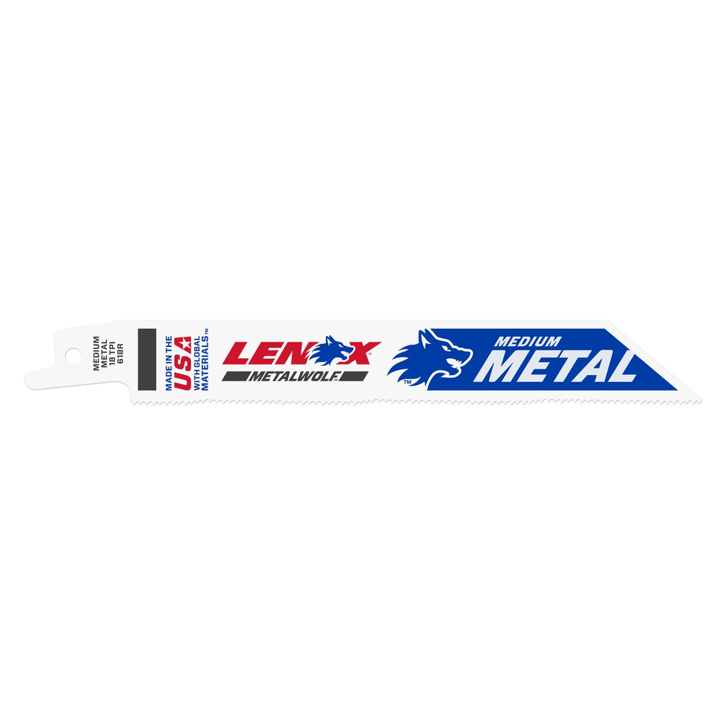 LENOX Reciprocating Saw Blades Metal Cutting 6-Inch 18Tpi 25-Pack , 20529-B618R