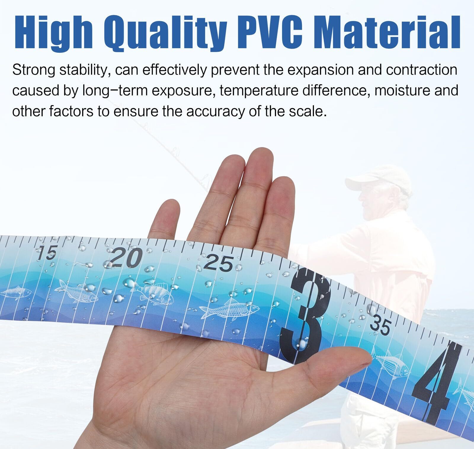 Foldable Fishing Tape Measure Waterproof Fishing Length Ruler Measurement Tool
