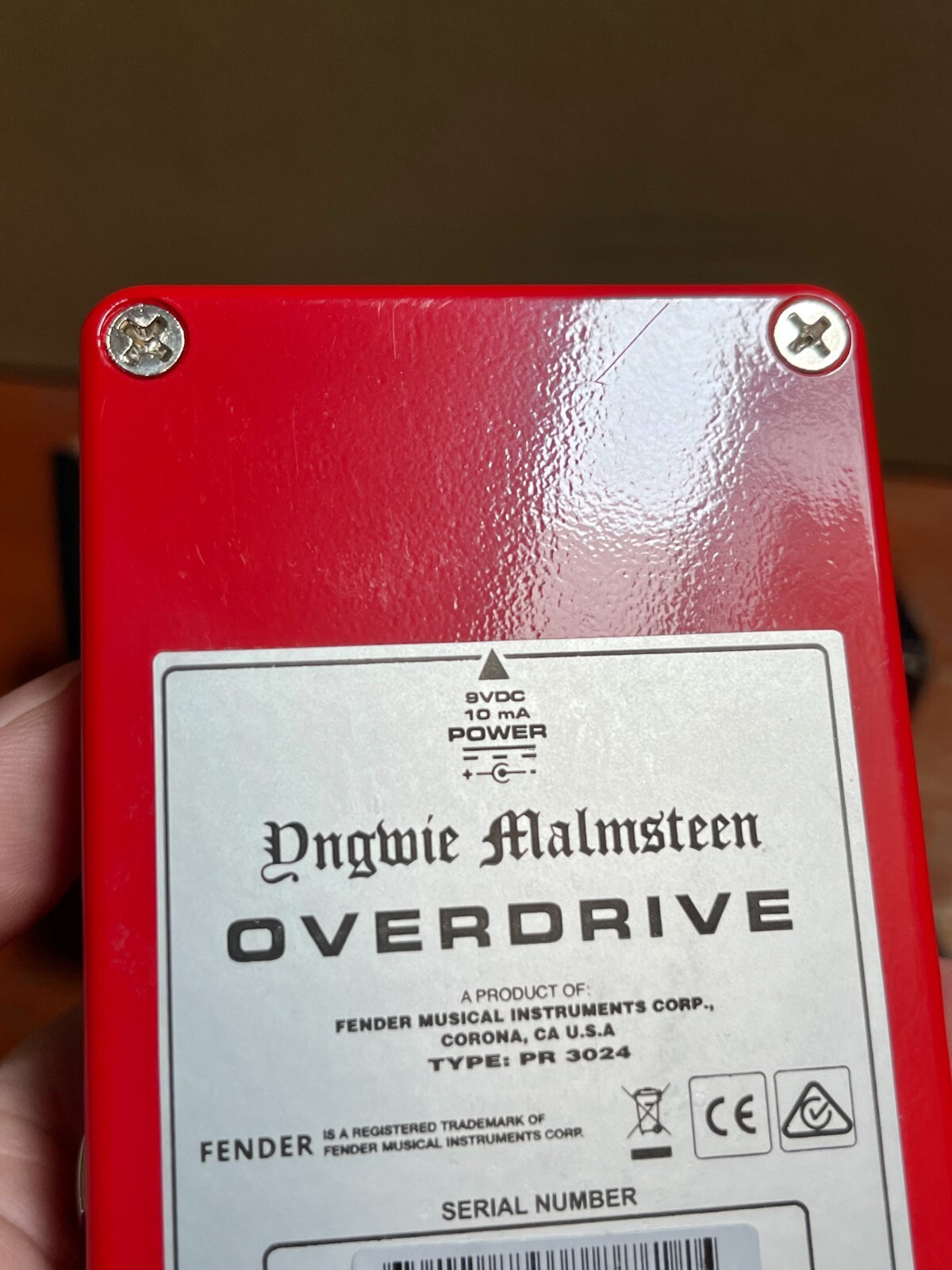 Fender Yngwie Malmsteen Overdrive