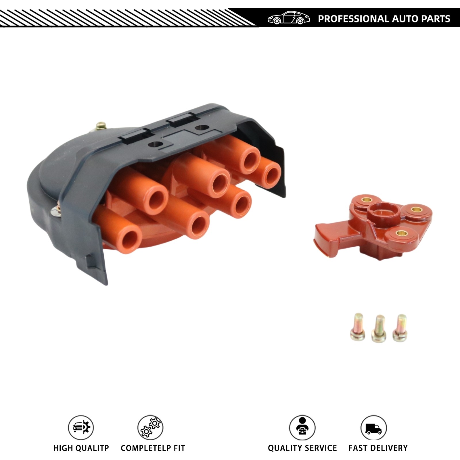 Fit For BMW E23 E24 E28 E30 E31 E32 New Distributor Cap & Rotor 12111725070 USA