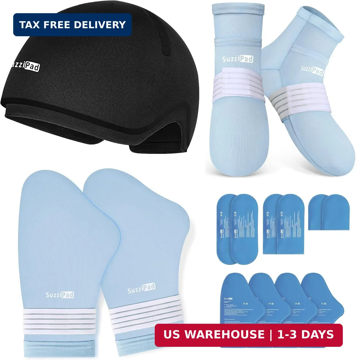 Cold Therapy Socks and Hand Ice Pack, Cooling Gloves for Chemotherapy, Stress Re