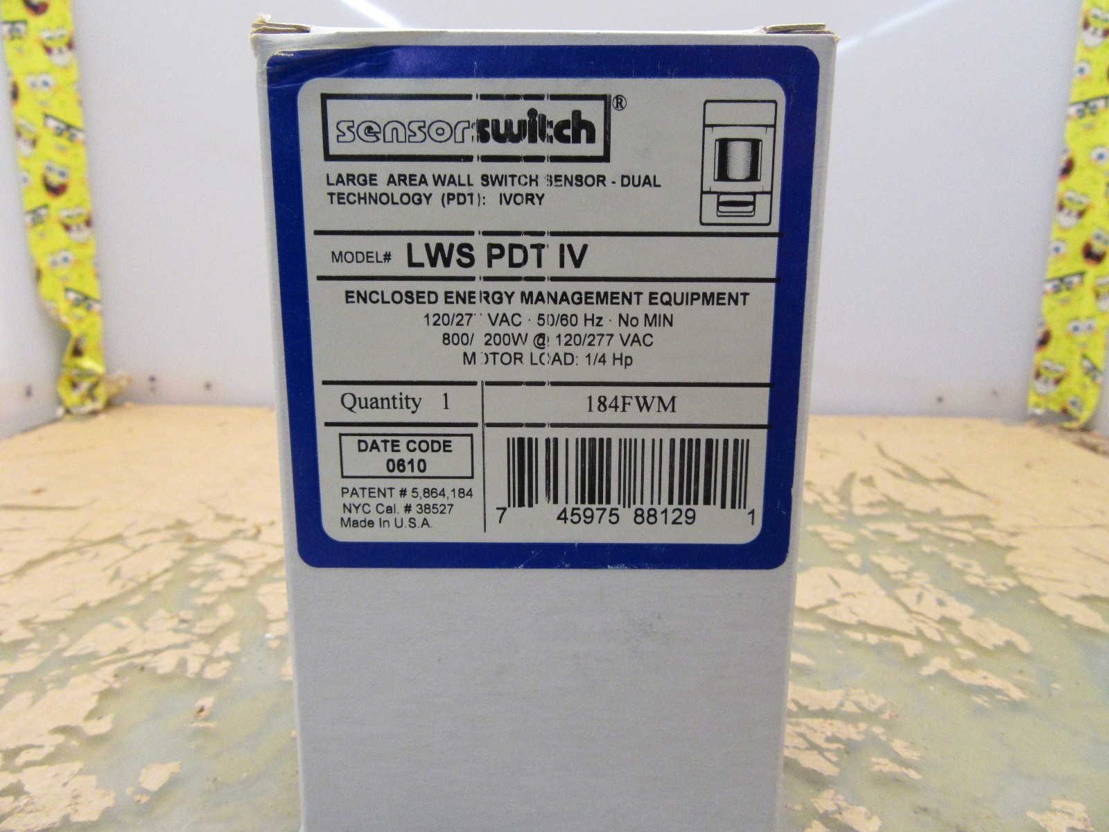 Sensor Switch LWS PDT IV large area wall sensor 184FWM ivory [#3*A-14]