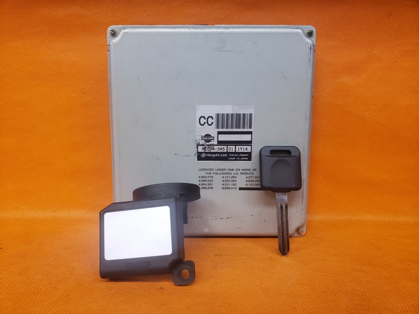 PROGRAMMED KEY 02 NISSAN PATHFINDER AT QX4 ECM ECU PCM MODULE MEC14-345 CC
