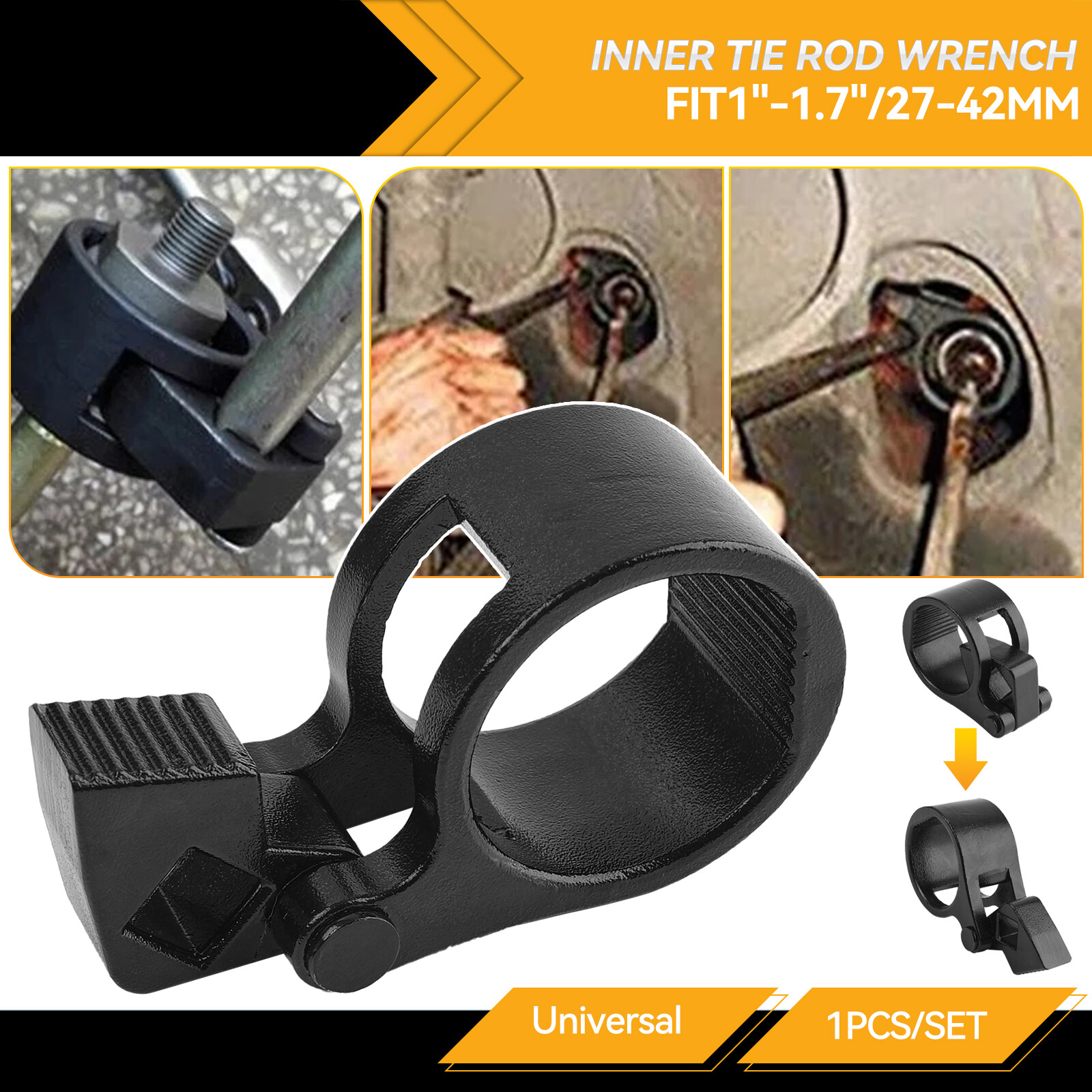 Inner Tie Rod Wrench  27-42mm Universal Steering Track Removal Garage Tool NEW