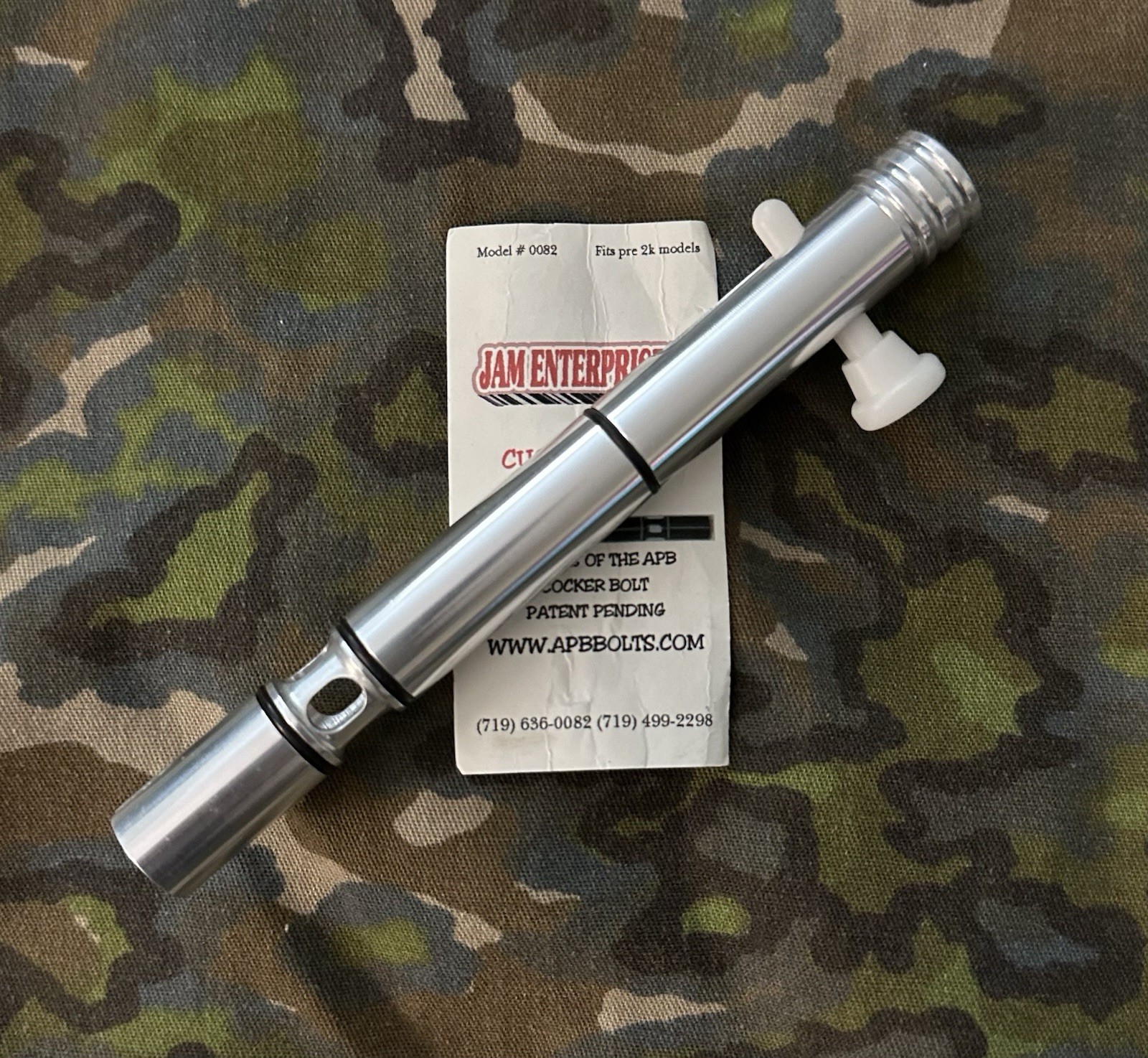 Jam Technologies WGP Pre-2k Autococker Jam Bolt Silver Aluminum Warped Sportz