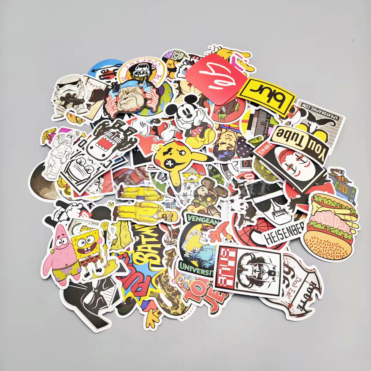 100 Skateboard Stickers Bomb Vinyl Laptop Luggage Decals Dope Sticker US STOCK