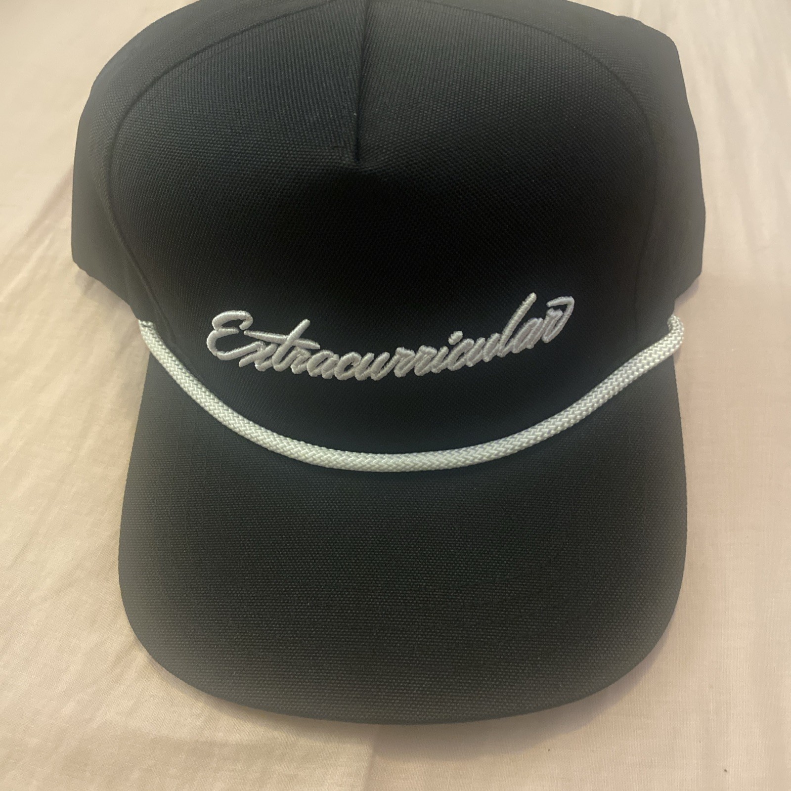 Extracurricular Golf Flexfit SnapBack Hat embroidered logo black