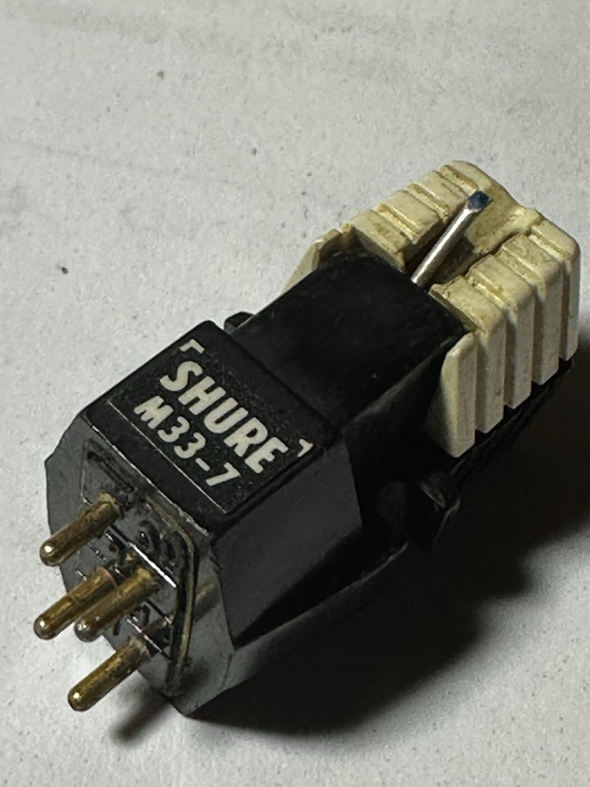 Shure M33-7 Phono Cartridge w/ Original Blue Stylus – Vintage Turntable Cart.