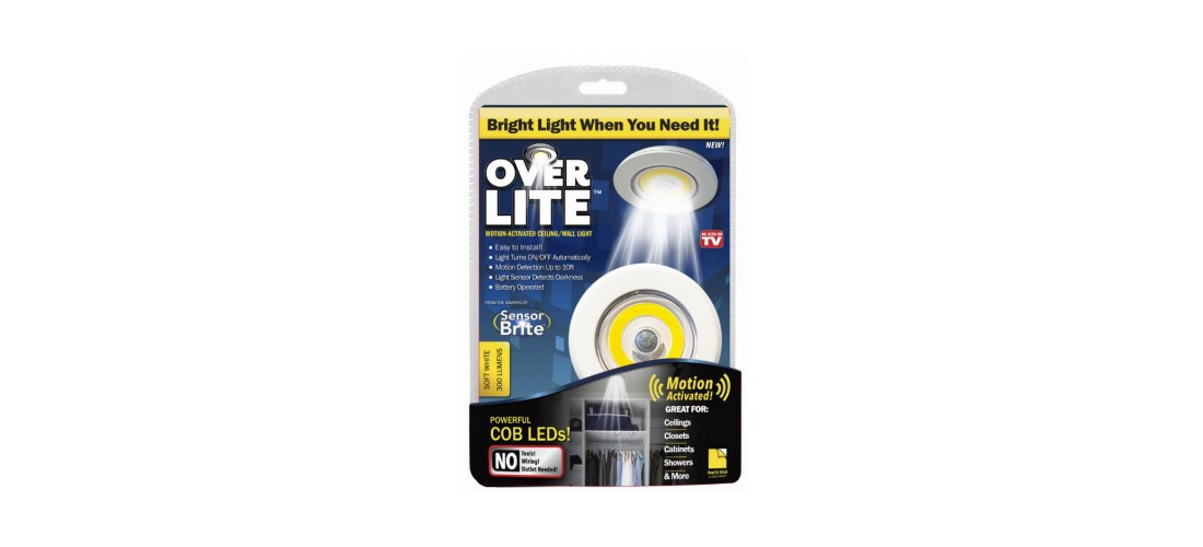 Over Lite OVL-CD6 Puck Light As Seen On TV White Battery Powered LED