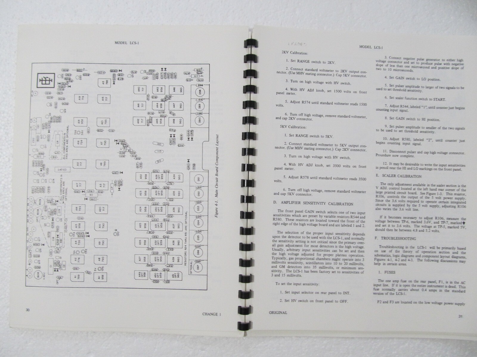 EBERLINE LABORATORY COUNTING SYSTEM LCS-1 TECHNICAL MANUAL