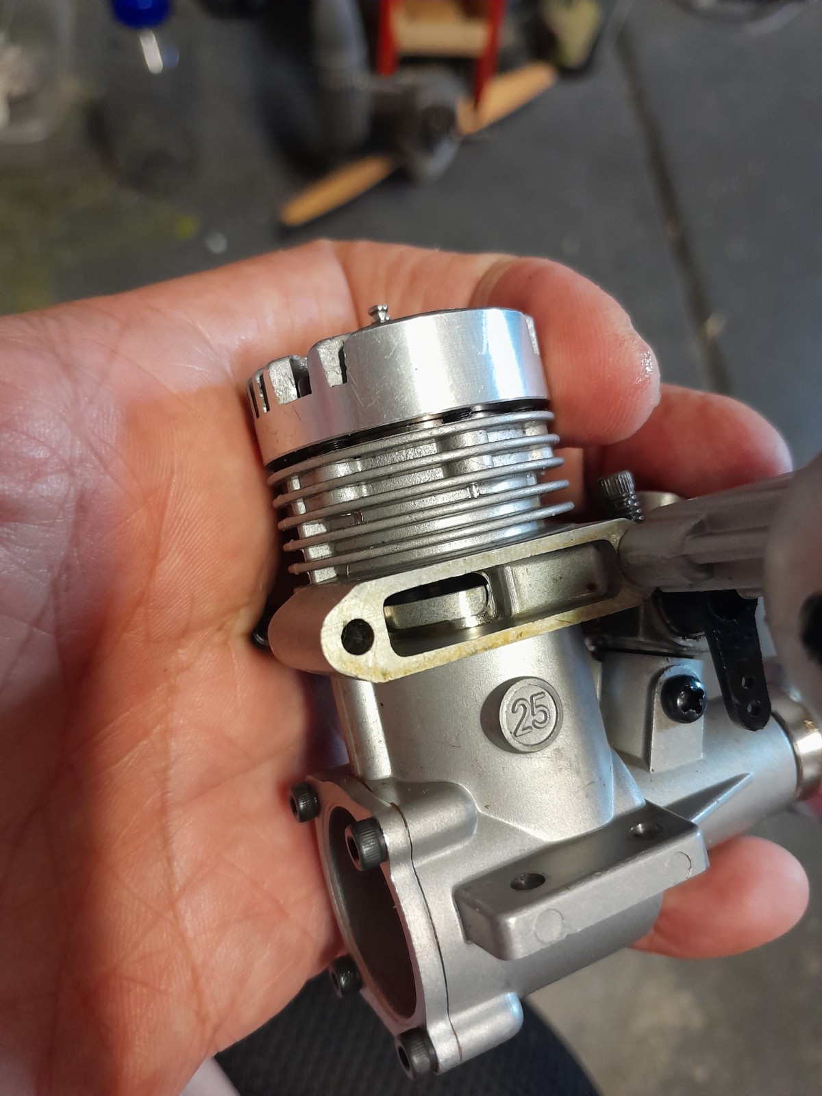 RC Model Airplane Engine O.S. Max 25 FP +Muffler ,never been started