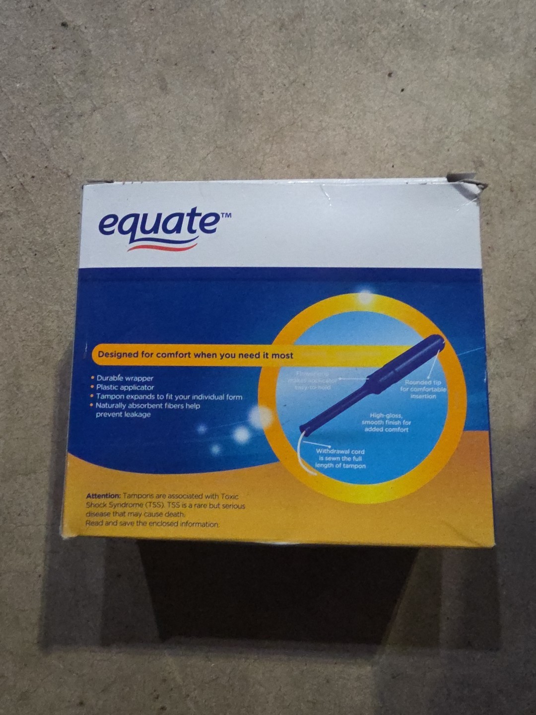 Equate Super Plus Absorbency Unscented Tampons with Plastic Applicators, 36 Ct