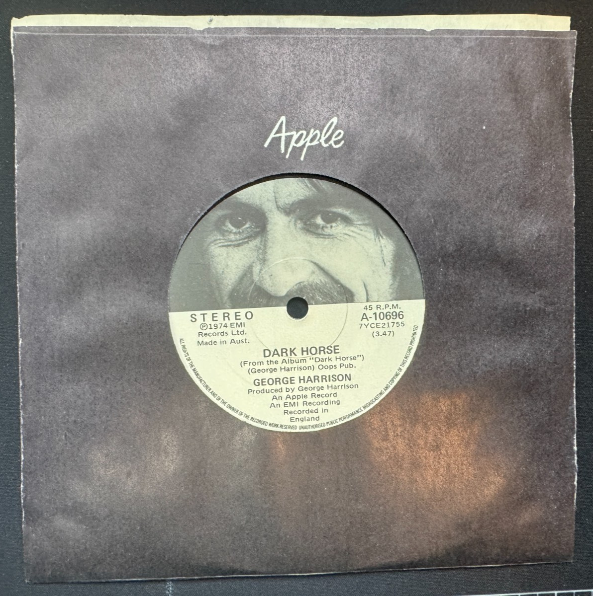 George Harrison Dark Horse / Hari's On Tour 7 Inch Vinyl Record NEW