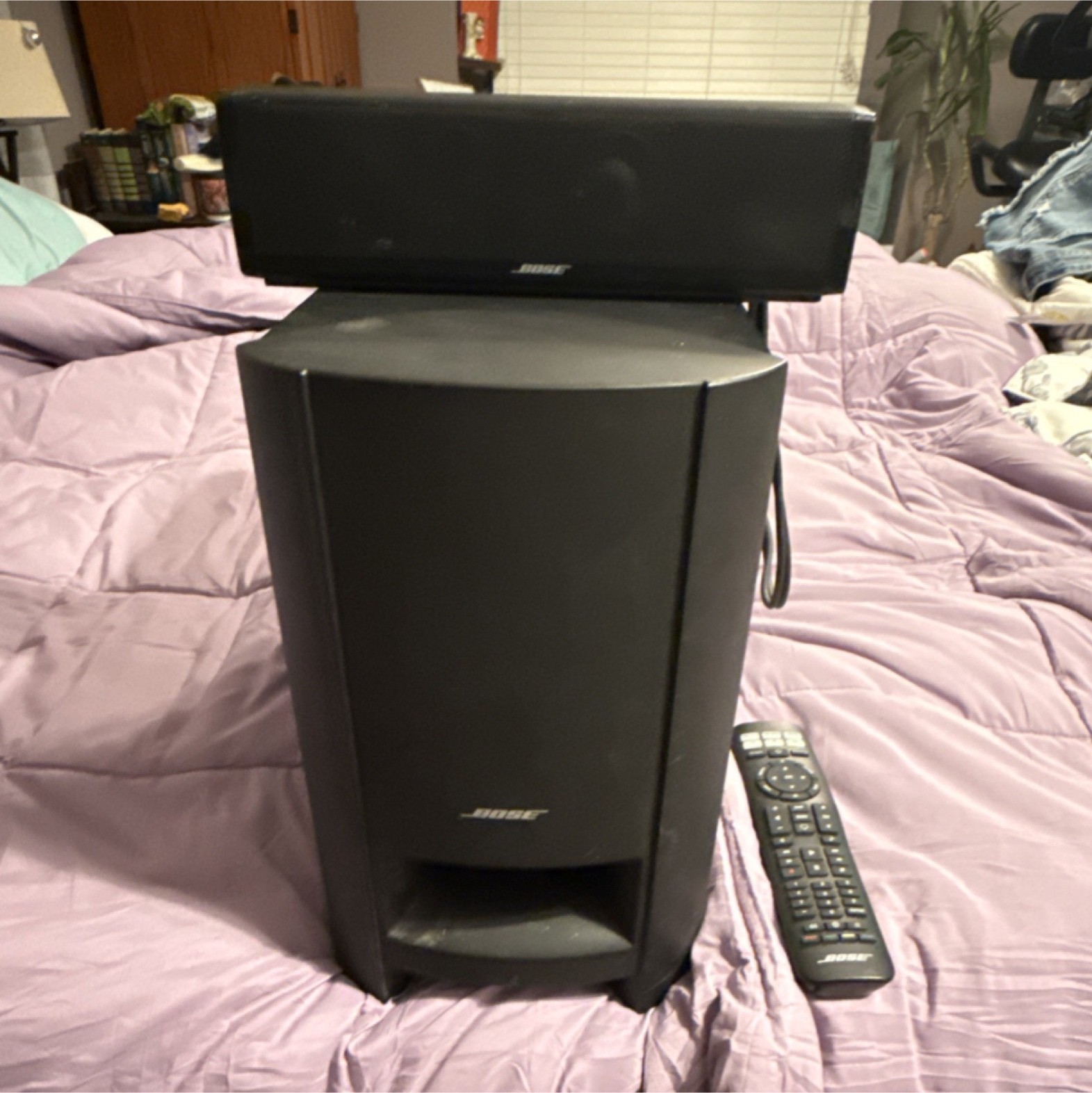 Bose CineMate 15 Home Theater Speaker System, Soundbar, Subwoofer, Wired, Remote