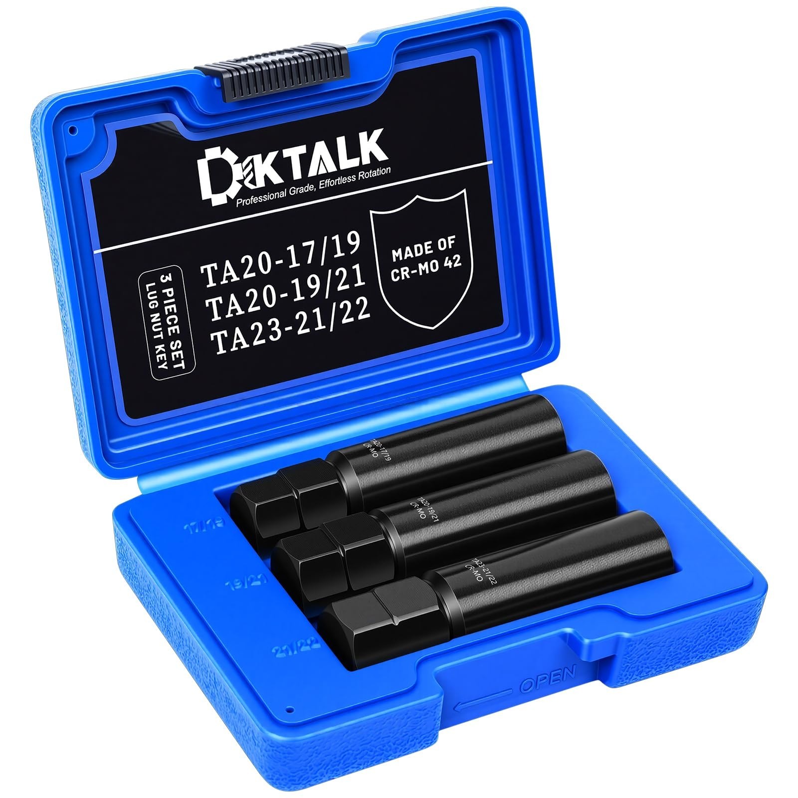 10 Spline Lug Nut Key Set, Thick Wall Spline Socket Set for Wheel Lug Nuts Re...