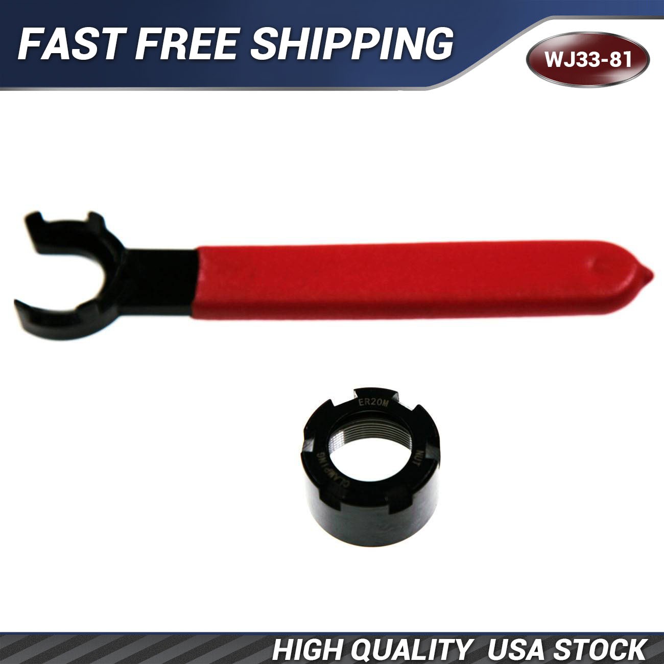 ER20M Wrench for Clamping Nut CNC Milling Lathe High Grade Steel