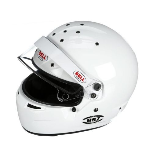 Bell 1310B30 RS7 White SA2025 FIA Approved Full Face Helmet 7 1/2 Size