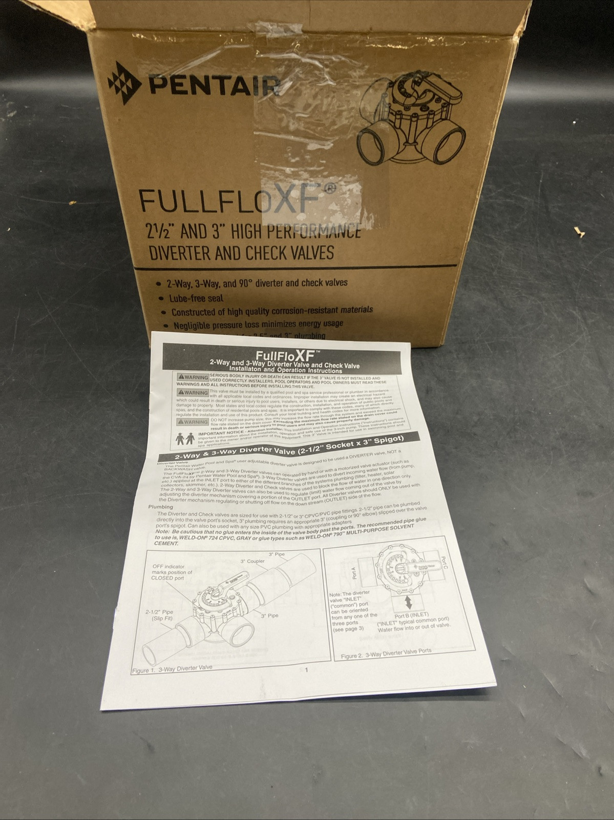 2.5"-3" FULLFLOXF HIGH PERFORMANCE DIVERTER & CHECK VALVES (PENTAIR - 263059)*