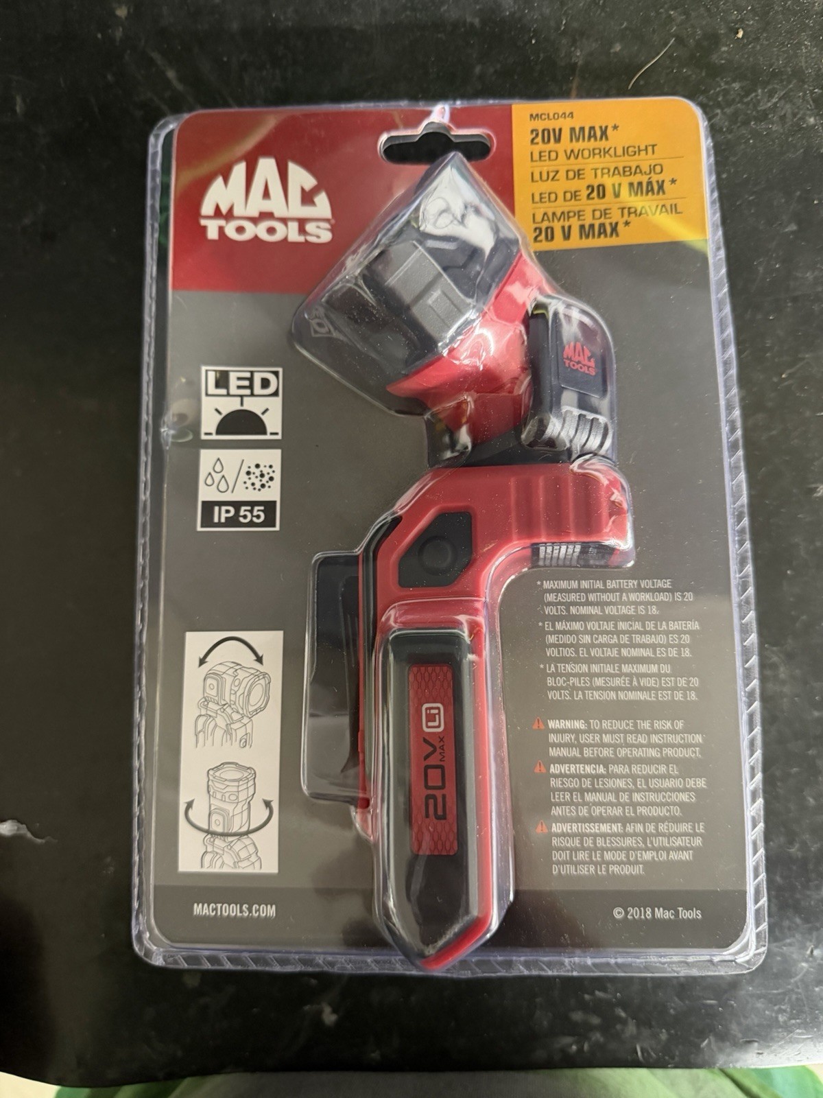 BRAND NEW MAC Tools 20V MAX Brushless Cordless Power Tool Set w/ LED Worklight