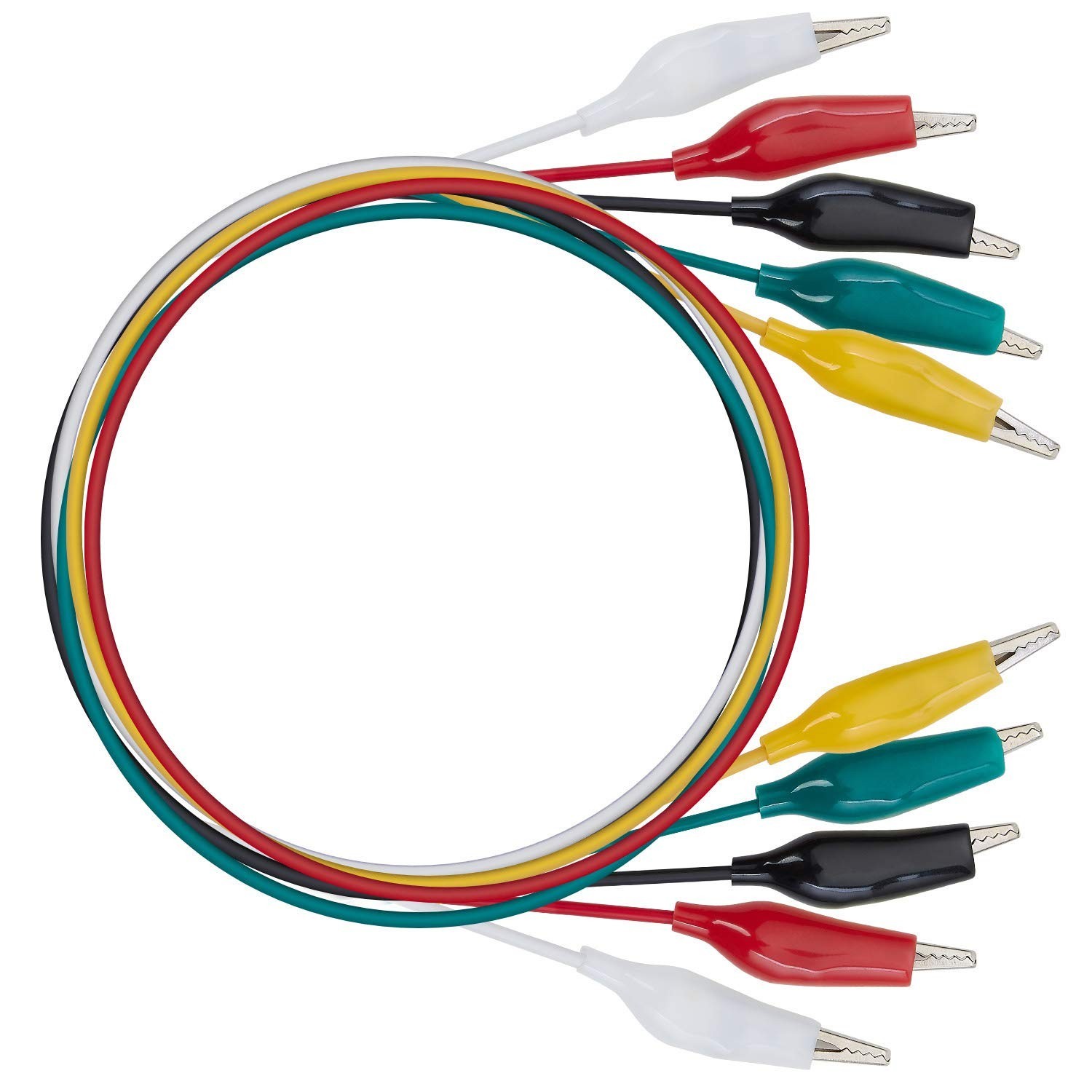 Durable 2-Pack of 20.5-Inch Alligator Clips & Leads for Electronics Testing