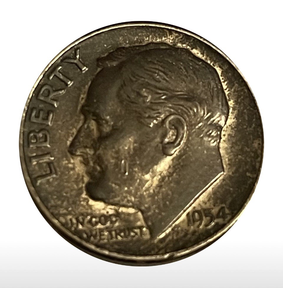 1954 P ONE DIME  “Roosevelt Dimes” Silver - United States of America