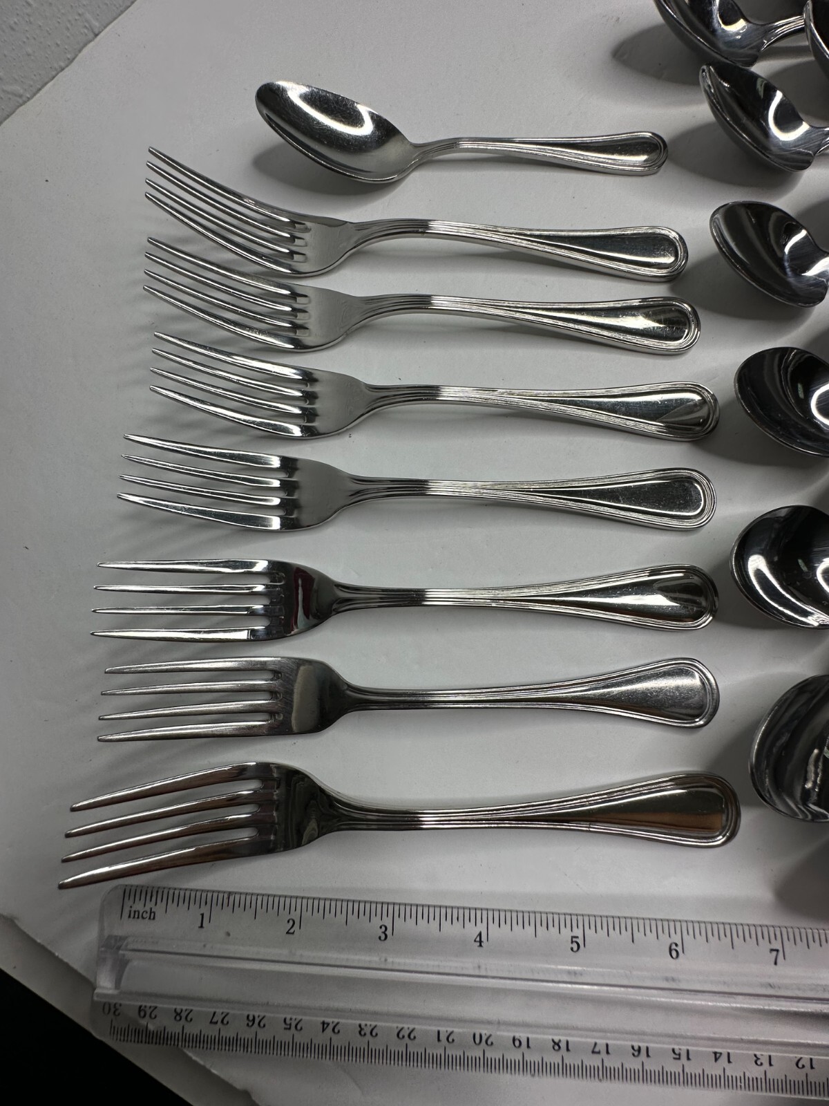 Winco Shangri-La Glossy Stainless Flatware Replacement 25 Pc fork Spoon Knife