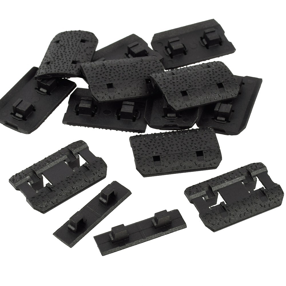 BK/DE M-lok Rail Covers 12 Piece Polymer Mlok System Covers Fit Mlok Rail System