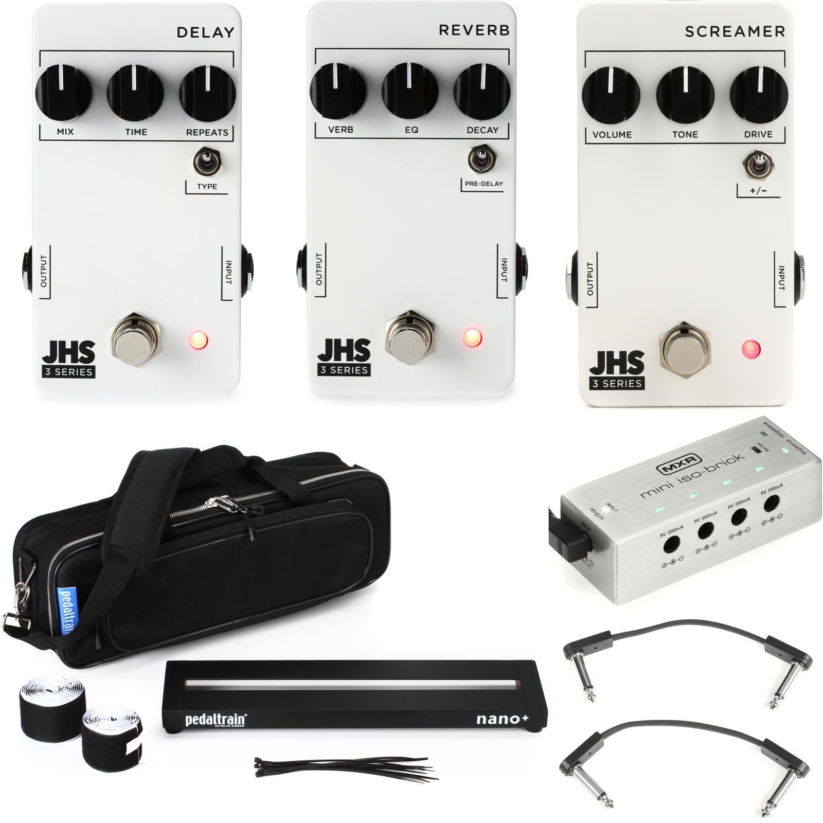 JHS 3 Series Essentials Pedalboard Bundle