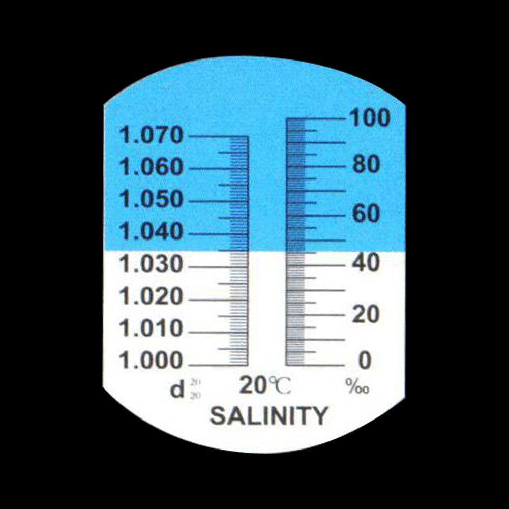 10°C~30°C 0-100‰ Salinity Refractometer Aquarium Sea Salt Water Tester w/ ATC f