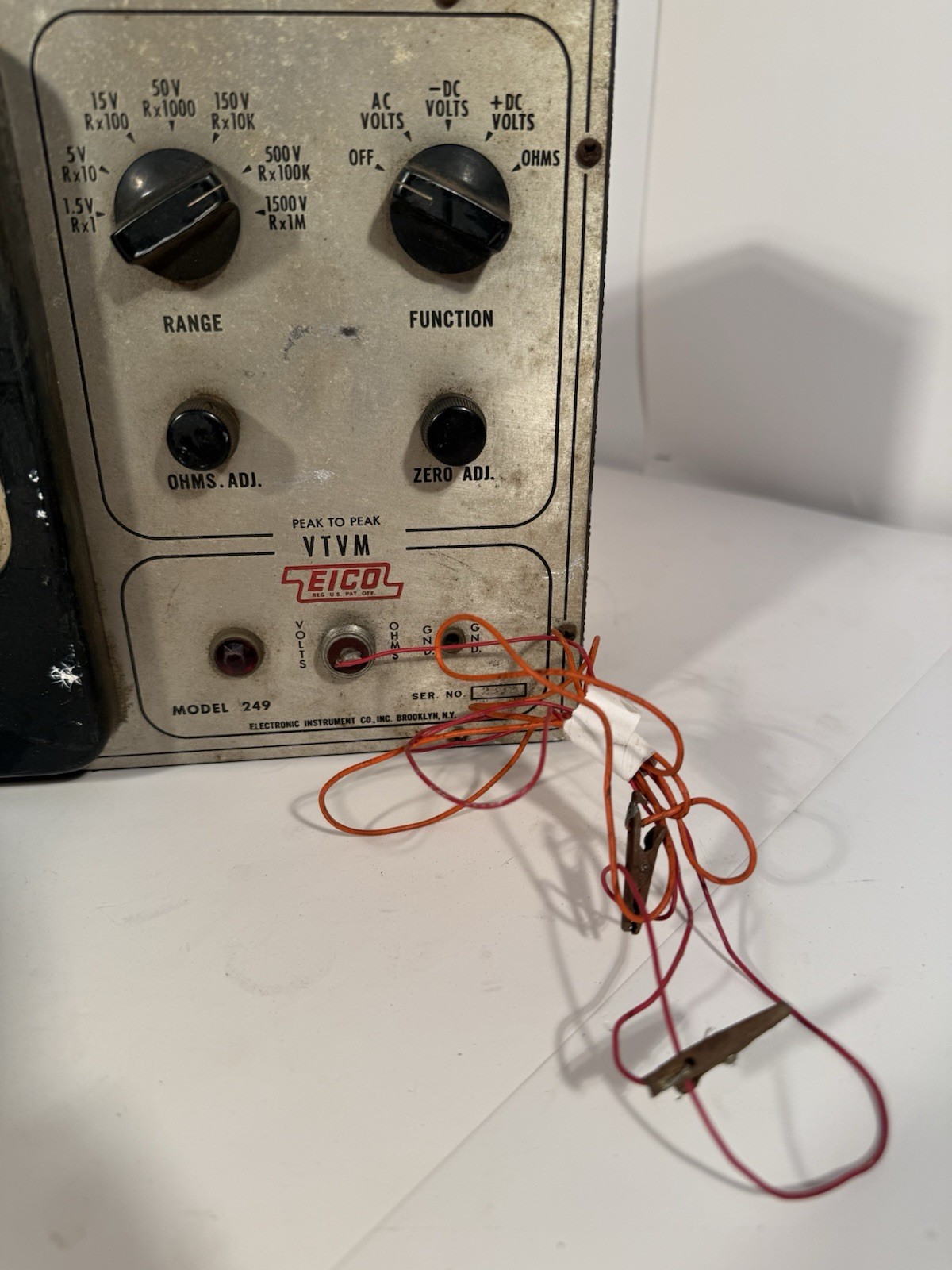 EICO VTVM Model 249 Vacuum Tube Volt Meter | POWERS ON UNTESTED