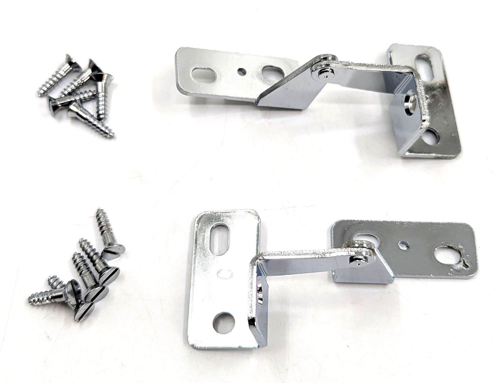 NOS! Pair of Vintage Semi-Invisible Pivot Hinges Pin Hinges for ¾” Overlay Doors