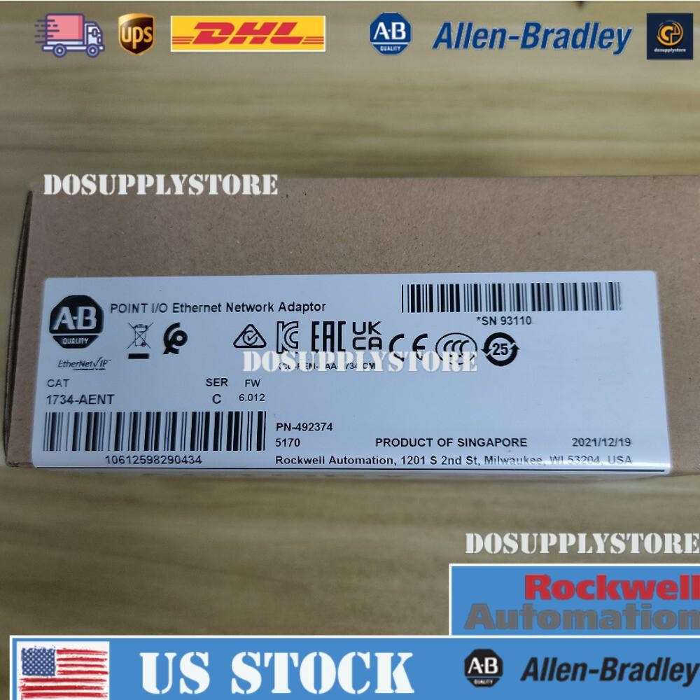 Factory Sealed AB 1734-AENT / B POINT I/O Ethernet Network Adaptor US Free Tax