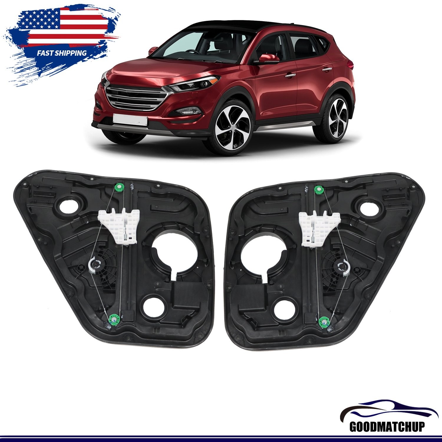 Rear Left Right Power Window Regulators For Hyundai Tucson 2016-2021 83471D3001