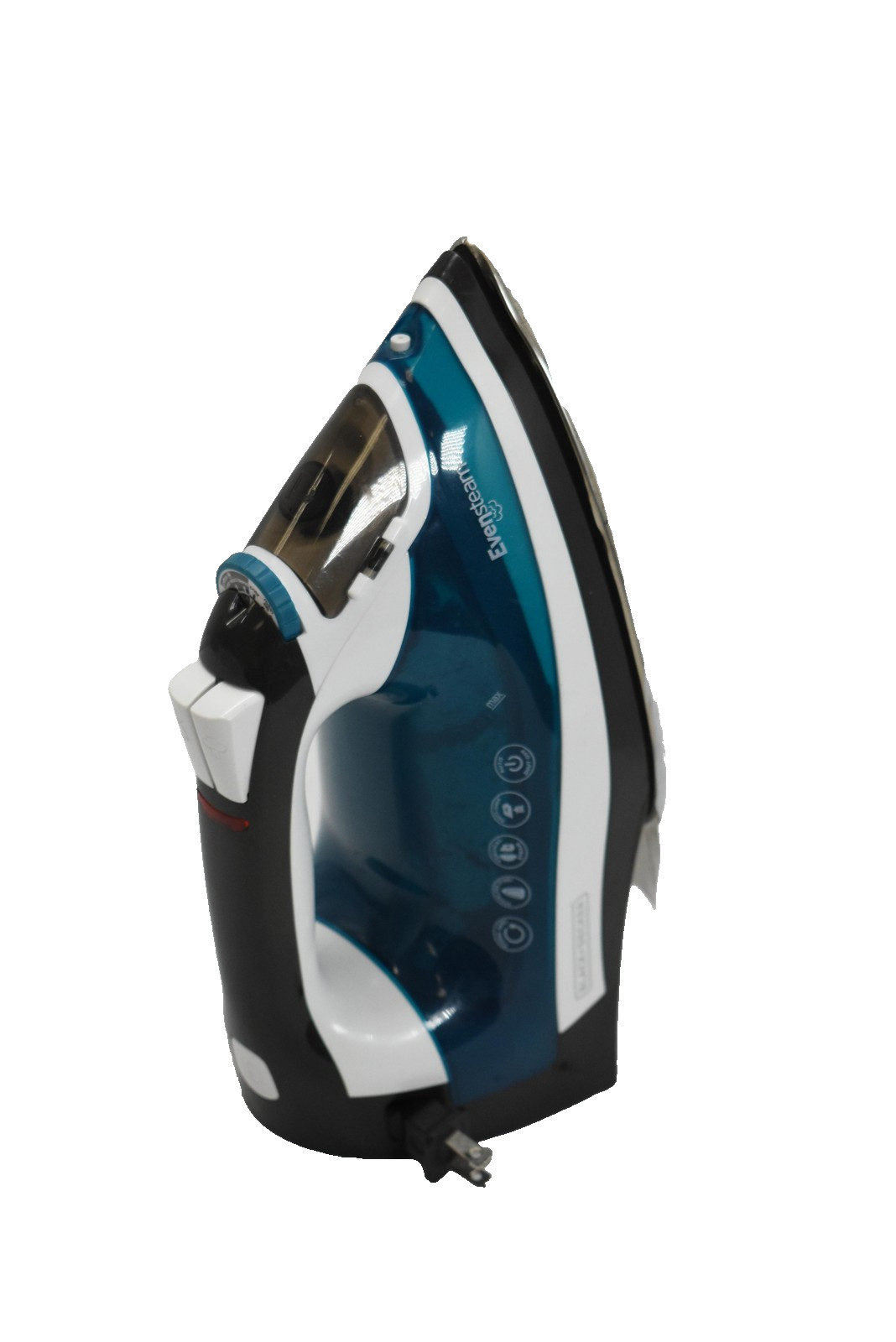 Black+Decker EvenSteam Iron Auto Shut Off Anti-Drip Cord Reel Stainless Steel