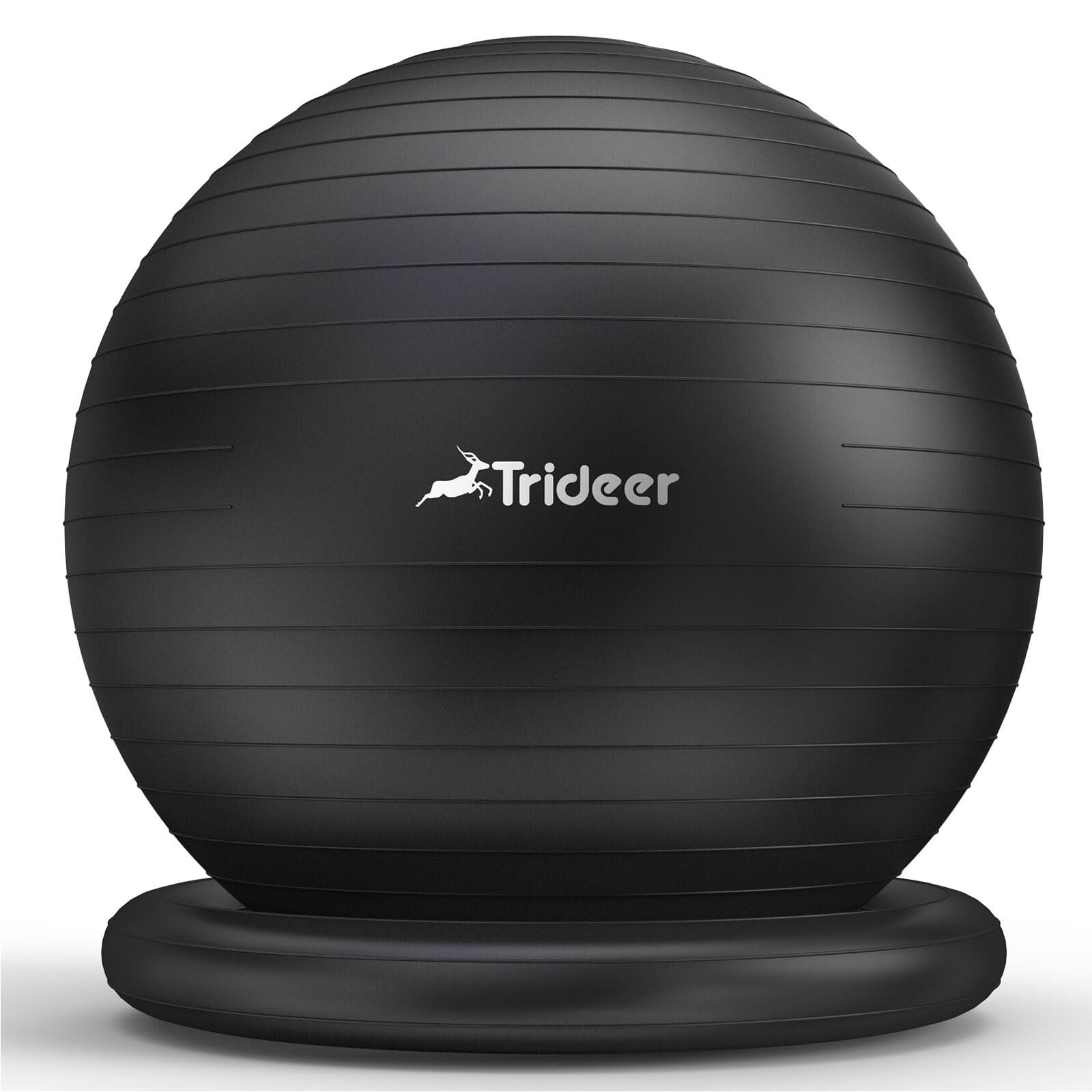 Ball Chair Yoga Ball Chair Exercise Ball Chair with Base for Home Office Desk...