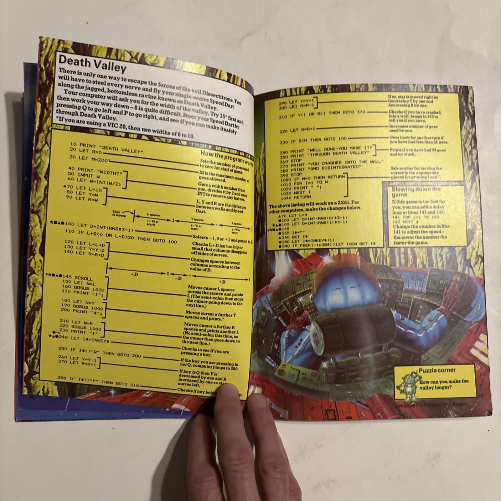 RARE Vtg Computer Spacegames Program Book TRS-80 BBC Apple Usborne 1982 BASIC