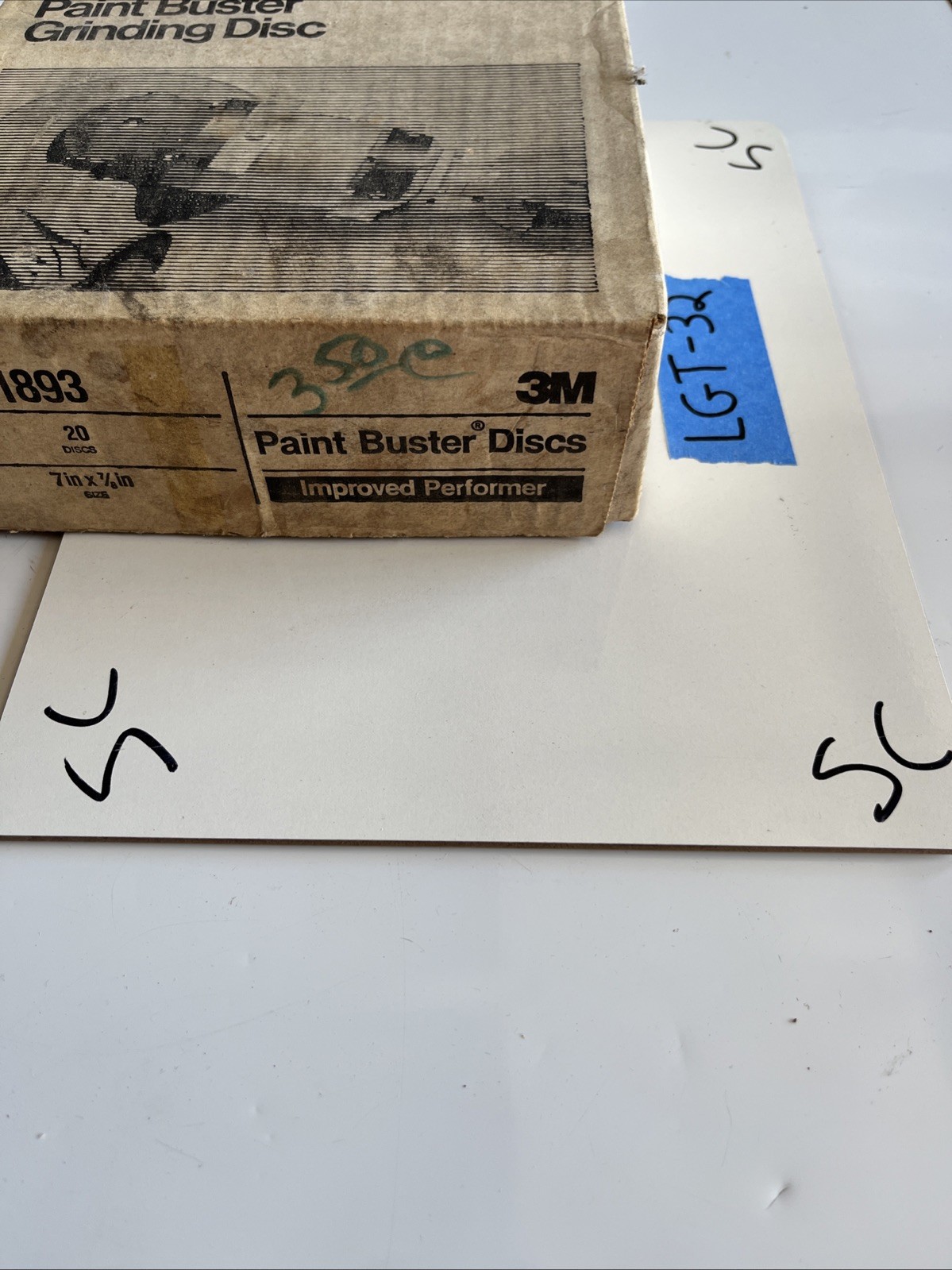 3M Paint Buster Grinding Disc 36 Grit 7”x7/8” Metal Removal Lot of 13