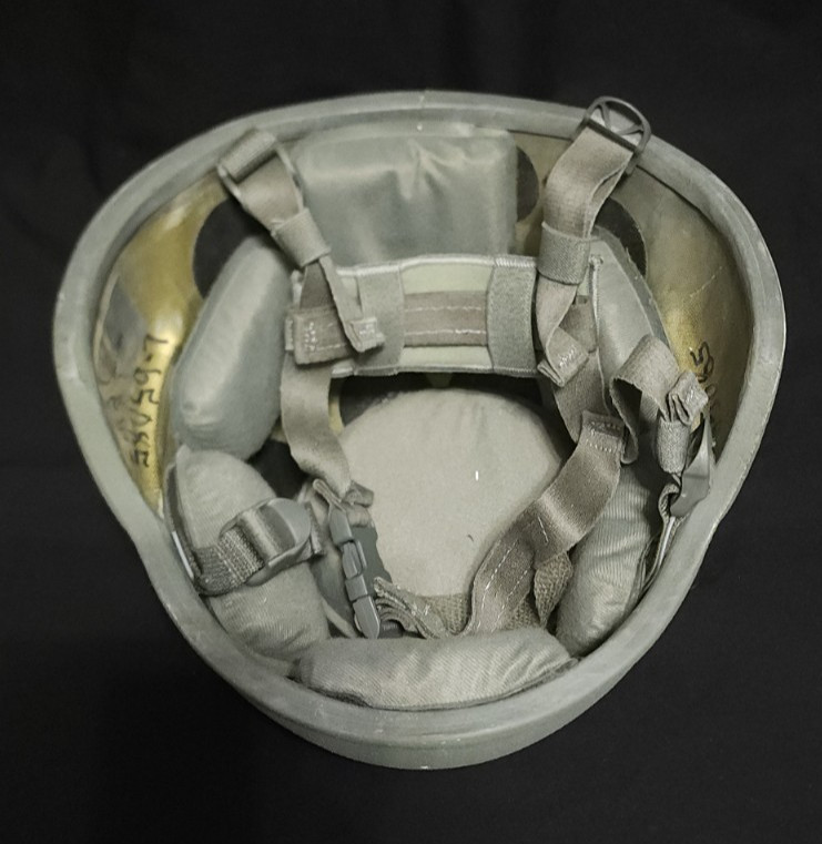 Military Issue Advanced Combat Helmet Ballistic (ACH) w/ Pads & Chinstrap