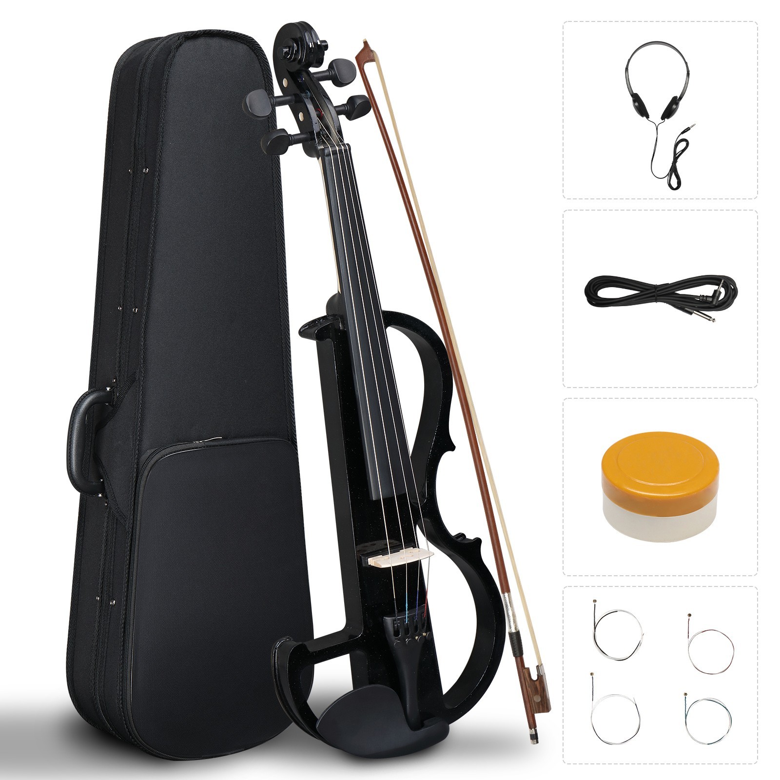 🎸WINTER SPECIAL!🎸Electric Violin w Softshelled Hard Case, & Wax!!