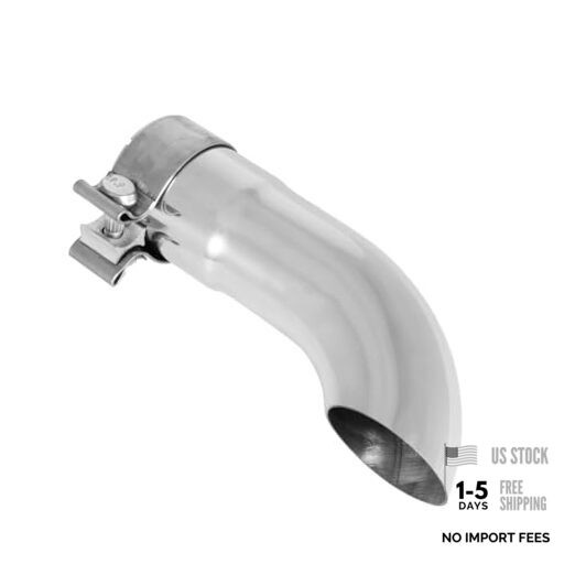 2.5" Turn Down Exhaust Tip, 2.5 inch Inlet 63mmTurn Down Exhaust Tip, 2.5"x9"
