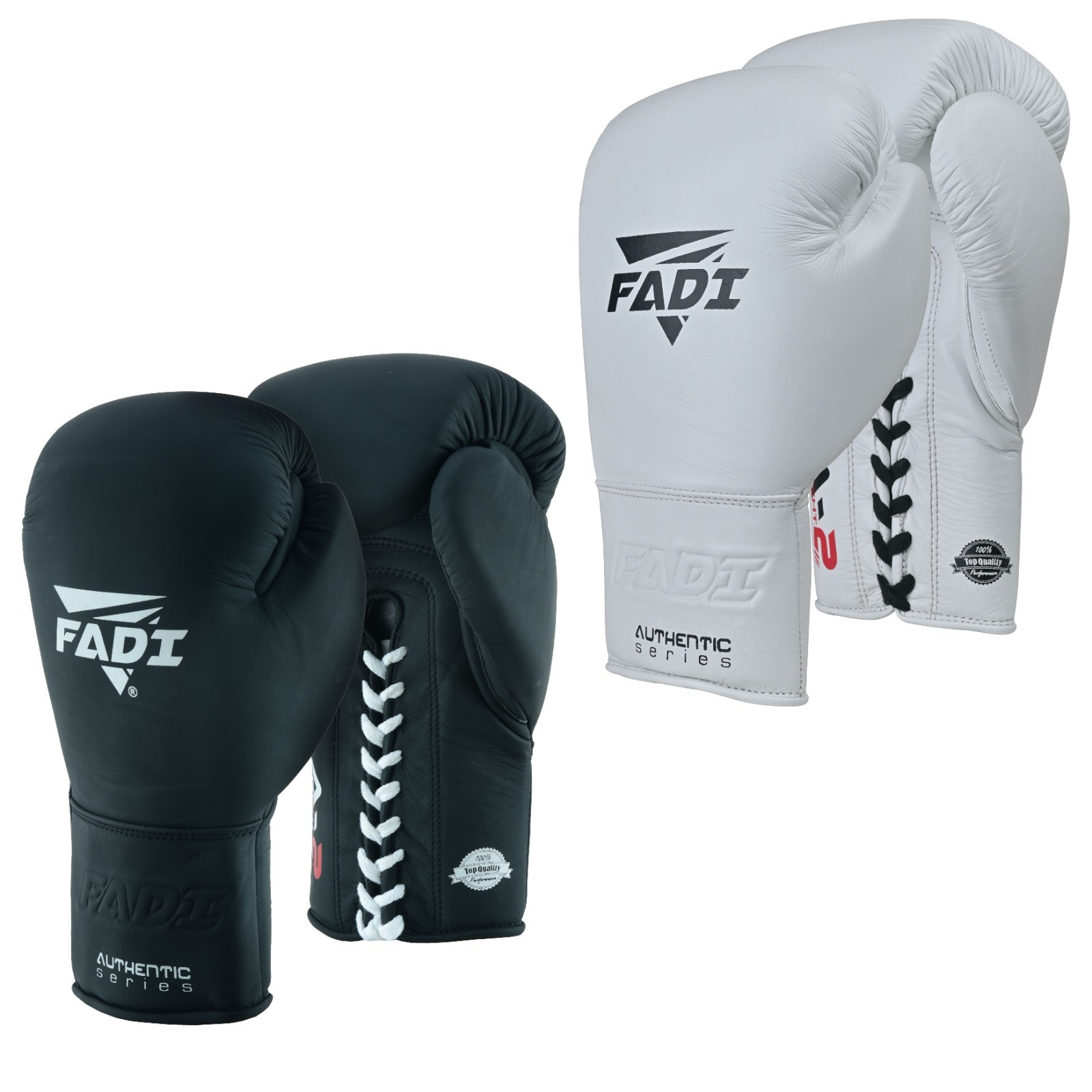 FADI Sports 12oz Boxing Gloves 2 Pair Leather Lace Up Sparring Gear