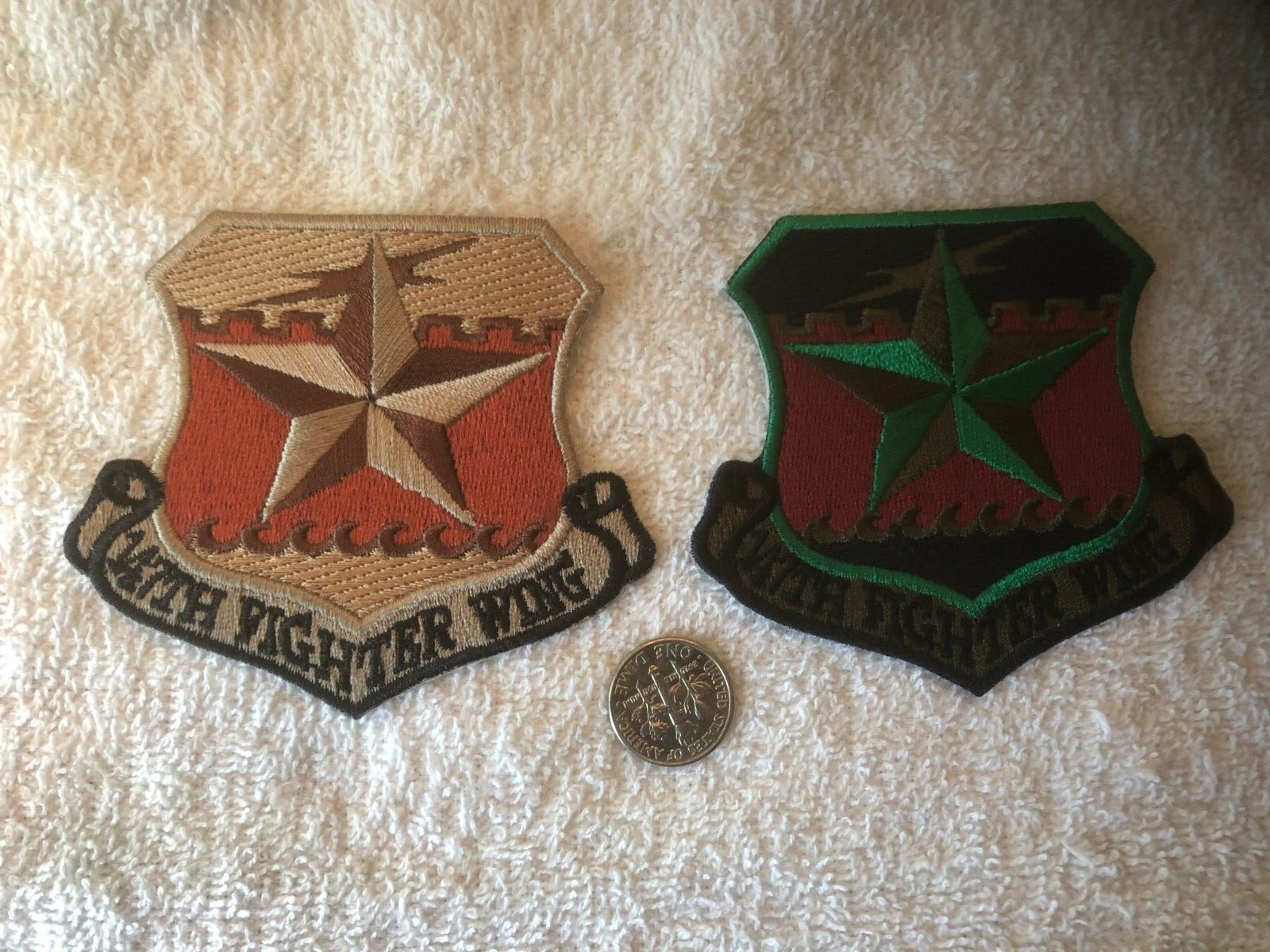 USAF / US Air Force 147th FIGHTER WING - 2 VARIATIONS .... BOTH MINT ..... X