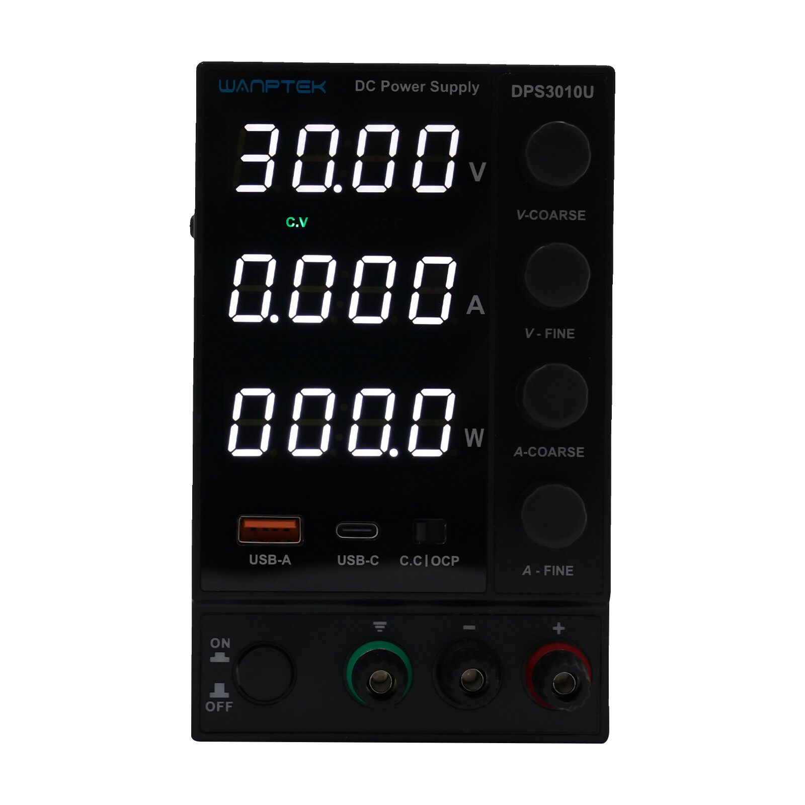 DC 0-30V 0-10A Power Supply Lab Variable Adjustable Regulated Bench Switching