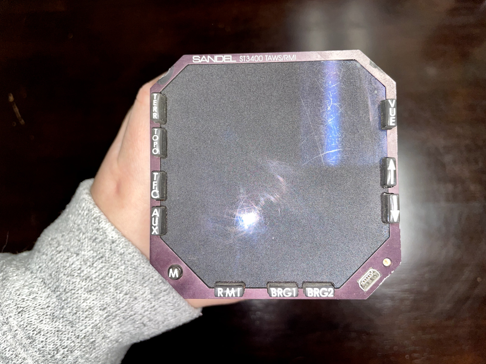 ST3400-100 Sandel TAWS/RMI Display - SEE DESCRIPTION